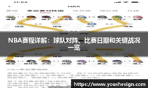 NBA赛程详解：球队对阵、比赛日期和关键战况一览